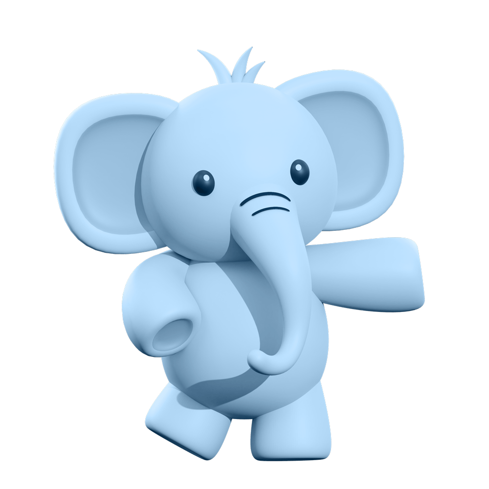 Pixi Fun Blue Elephant Want You To Stay In Touch